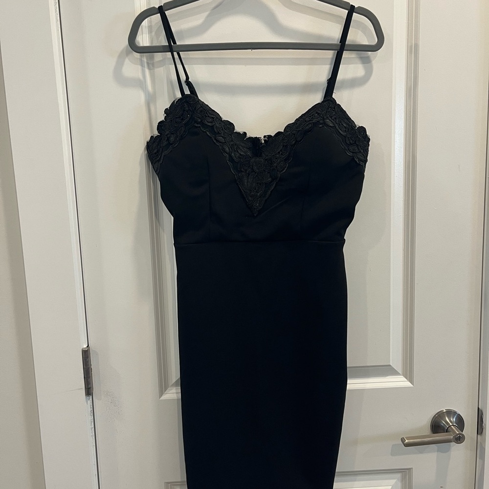 Elegant Black Lace Dress